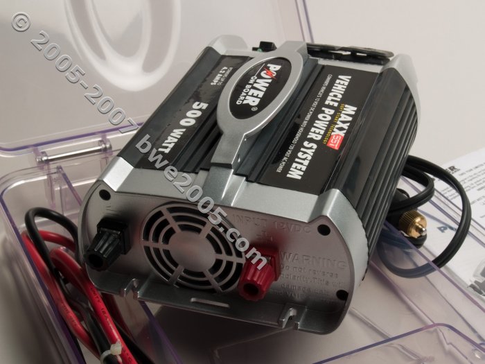 Inverter 500 Watt Power Converter Power on Board Vector With