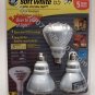 Fluorescent Bulbs GE 3-Pack 15 Watt R-30 Floodlight bulbs with 65 watt Output Save Electricity NIB