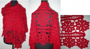 hand crochet shawl,free shipping