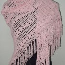 hand crochet pinkshawl,free shipping
