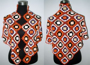 hand crochet flower shawl,free shipping
