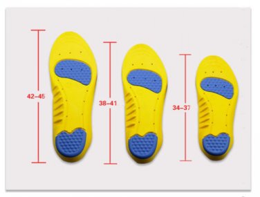 Arch Support Insoles Running Shoe Inserts EU 38-41
