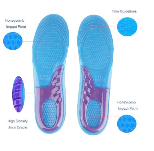 Sports Orthotic Shoe  Gel Insoles Inserts Arch Supports 