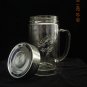 Double Glass Thermal Mug with Cap