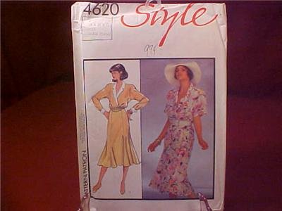 STYLE #4620 DRESS SEWING PATTERN UNCUT