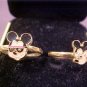 LOT OF 2 VINTAGE DISNEY COLLECTOR RINGS