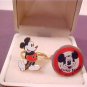 VINTAGE DISNEY MICKEY MOUSE CHARACTER GOLD TONE RINGS