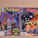1989-90 LOT OF 2 DC BATMAN COMIC BOOK #445,#437