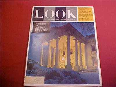 DECEMBER 31 1963 LOOK MAGAZINE IN MEMORY OF JFK