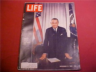 1963 LIFE MAGAZINE PRESIDENT JOHNSON AT WHITE HOUSE