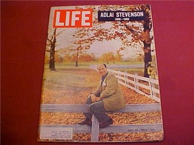 JULY 23 1965 LIFE MAGAZINE ADLAI STEVENSON 1900-1965