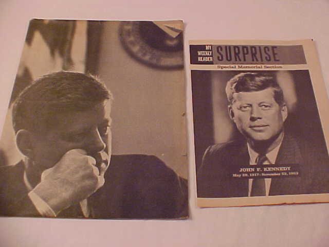 VINTAGE NEWS PAPER ARTICLES SPECIAL REPORT JOHN KENNEDY
