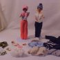 VINTAGE 1950'S LOT OF BARBIE DOLLS AND CLOTHING