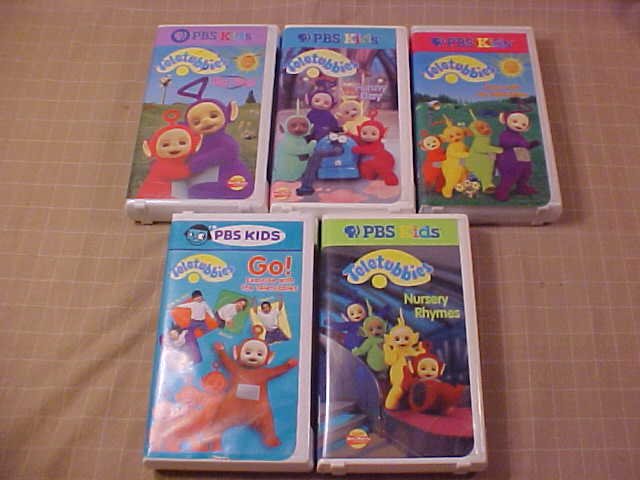 Lot of 5 Teletubbies VHS video PBS Kids (SOLD)