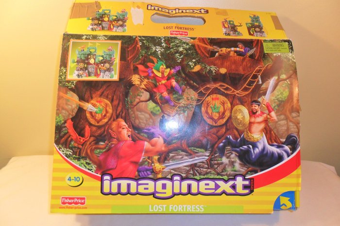 2003 Fisher Price Imaginext Lost Fortress w/warrior horse RARE
