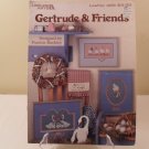 1986 LEISURE ARTS CROSS STITCH BOOK GERTRUDE AND FRIENDS #468