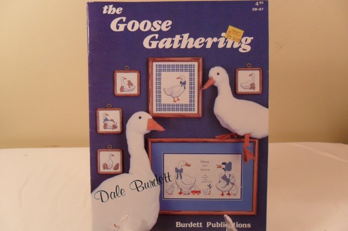 1985 DALE BURDETT THE GOOSE GATHERING CROSS STITCH BOOK