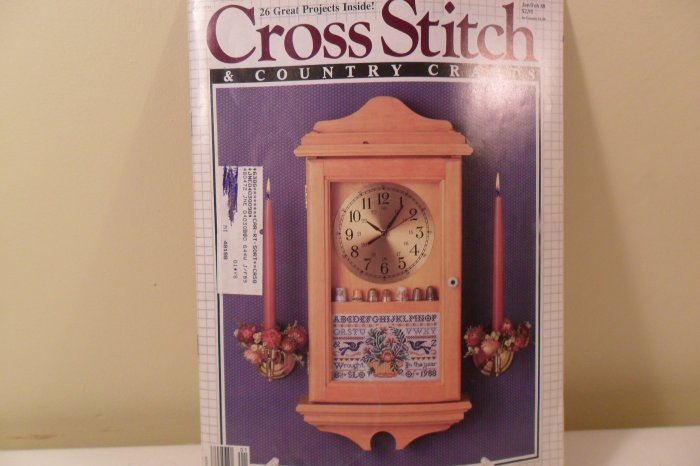 JAN/FEB 1988 CROSS STITCH AND COUNTRY CRAFTS OLD FASHIONED VALENTINES