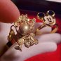 LOT OF 2 VINTAGE DISNEY GOLD TONE MICKEY MOUSE COLLECTOR RINGS