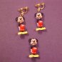 VINTAGE DISNEY MICKEY MOUSE CLIP-ON EARRINGS & PENDENT