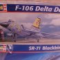 LOT OF 2 MODEL AIRPLANE KITS BLACKBIRD & F-106 DELTA