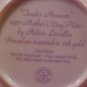 1997 AVON TENDER MOMENTS MOTHER'S DAY PLATE 22K GOLD