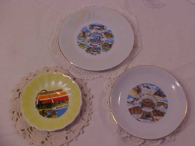 LOT OF 3 VINTAGE COLLECTOR STATE PLATES