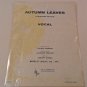 AUTUMN LEAVES - SHEET MUSIC 1947 FRENCH & ENGLISH
