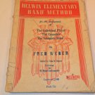 1945 BELWIN ELEMENTARY BAND METHOD FOR CLARINET MUSIC BOOK