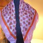 VINTAGE silk scarf SCARF BANDANA HANDKERCHIâ��EF 100% silk