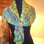 Vintage silk  scarf SCARF BANDANA HANDKERCHIâ��EF 100% silk