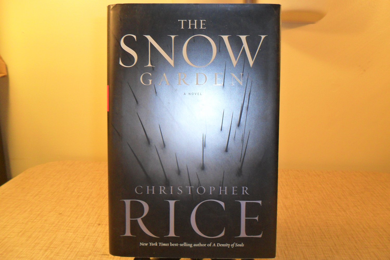 2001 THE SNOW GARDEN CHRISTOPHER RICE HARD COVER BOOK