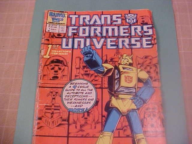 TRANS FORMERS UNIVERSE 1ST ISSUE comic book