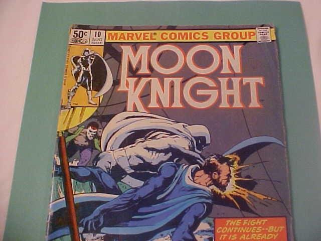 1981 MARVEL COMIC BOOK #10 MOON KNIGHT FIGHT CONTINUES
