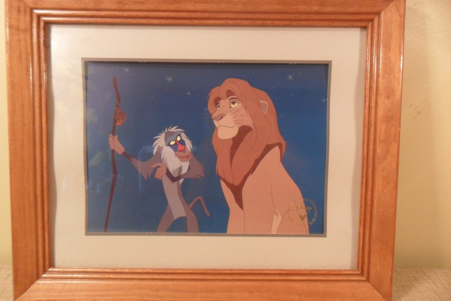 1995 Disney Lion King Exclusive Commemorative Lithograph Sold 2973