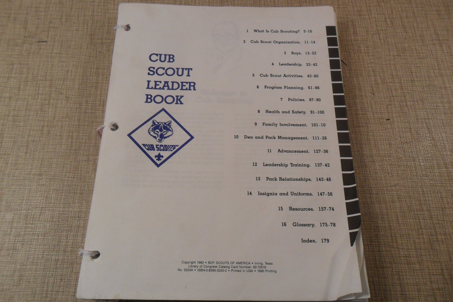 1982 Cub Scout Leader Book