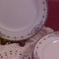 Set of 10 Noritake Wellesley rose pattern plates