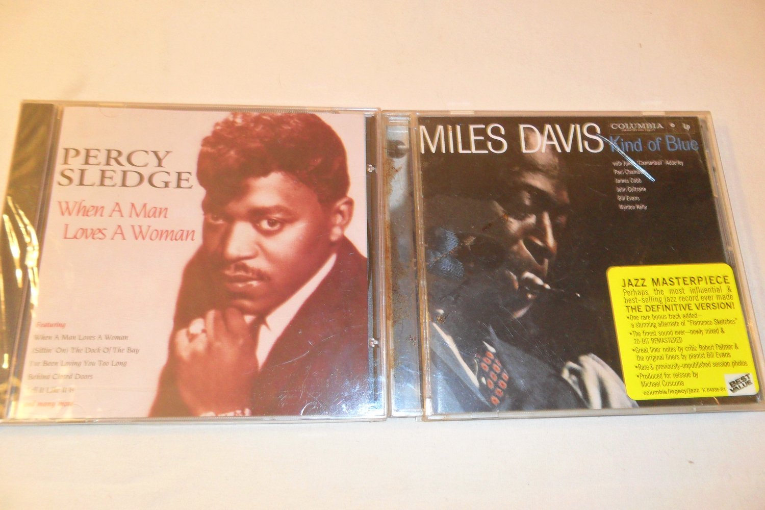Lot of 2 CDs Miles Davis and Percy Sledge