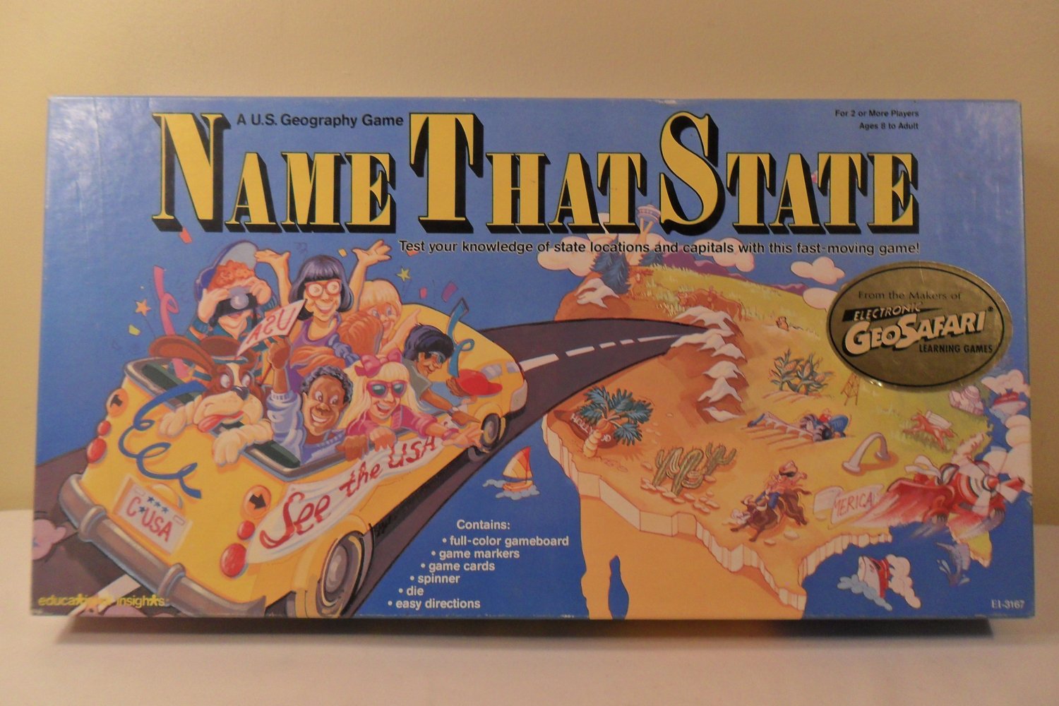 NAME THAT STATE US Geography Board Game Educational