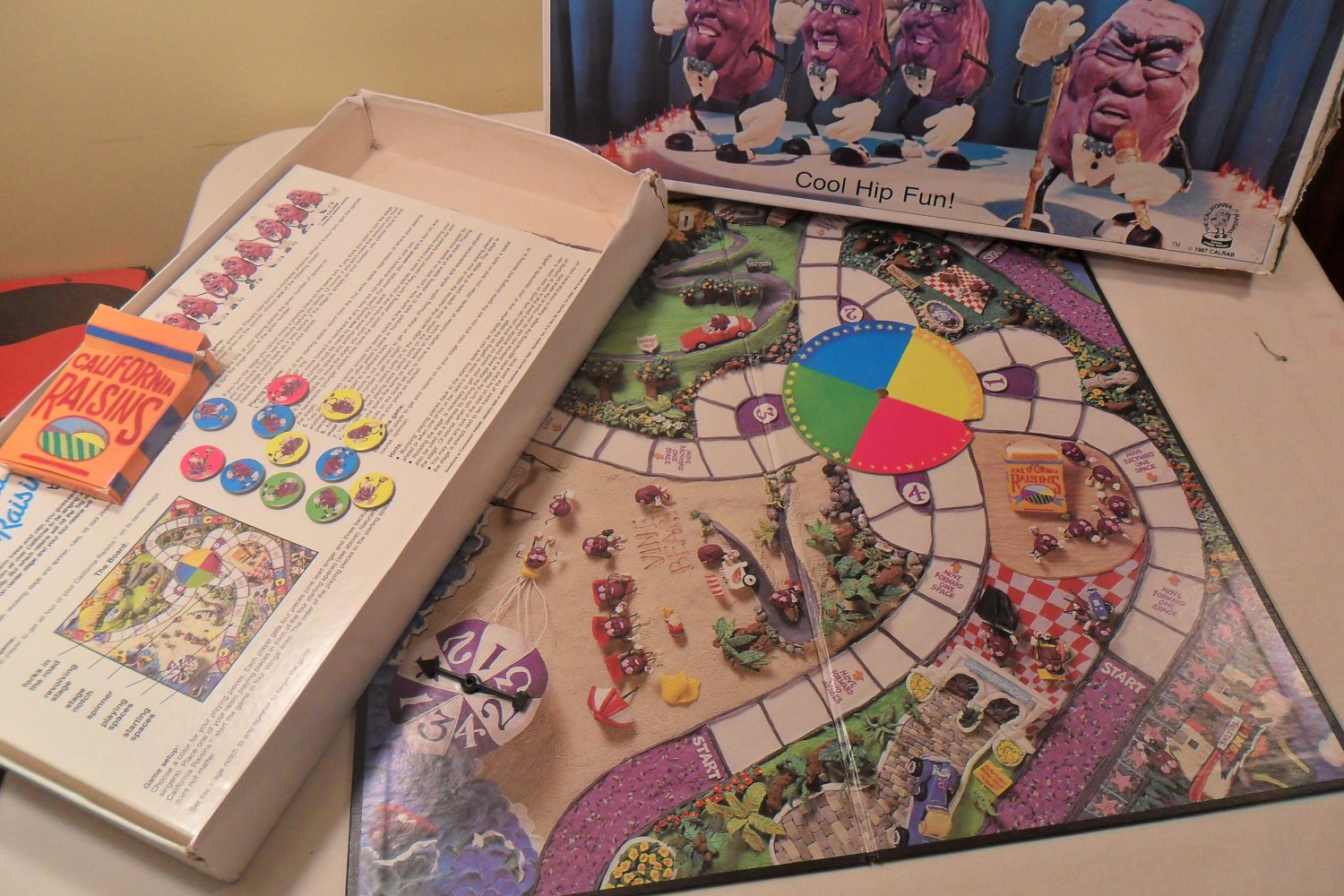 1987 The California Raisins Board Game complete