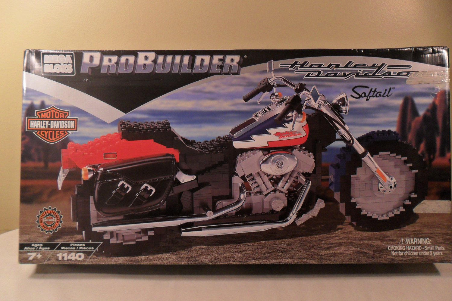 2001 Mega Bloks Pro Builder Harley Davidson Softail #9771