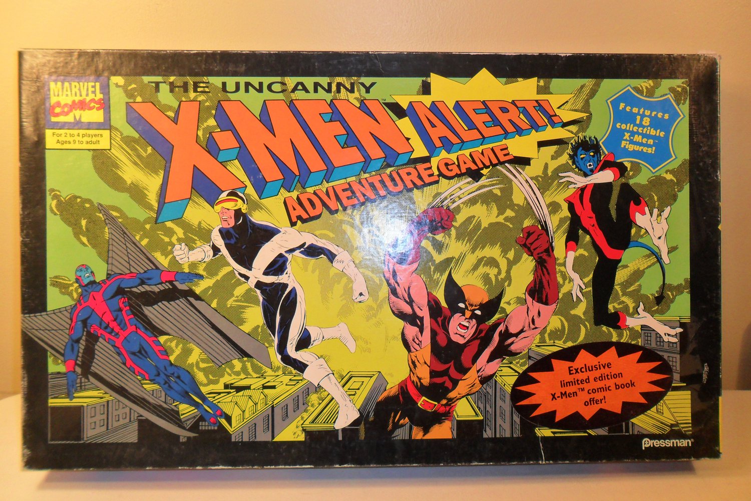 1992 The Uncanny X-Men ALERT Adventure Game + 18 Figures Board Game