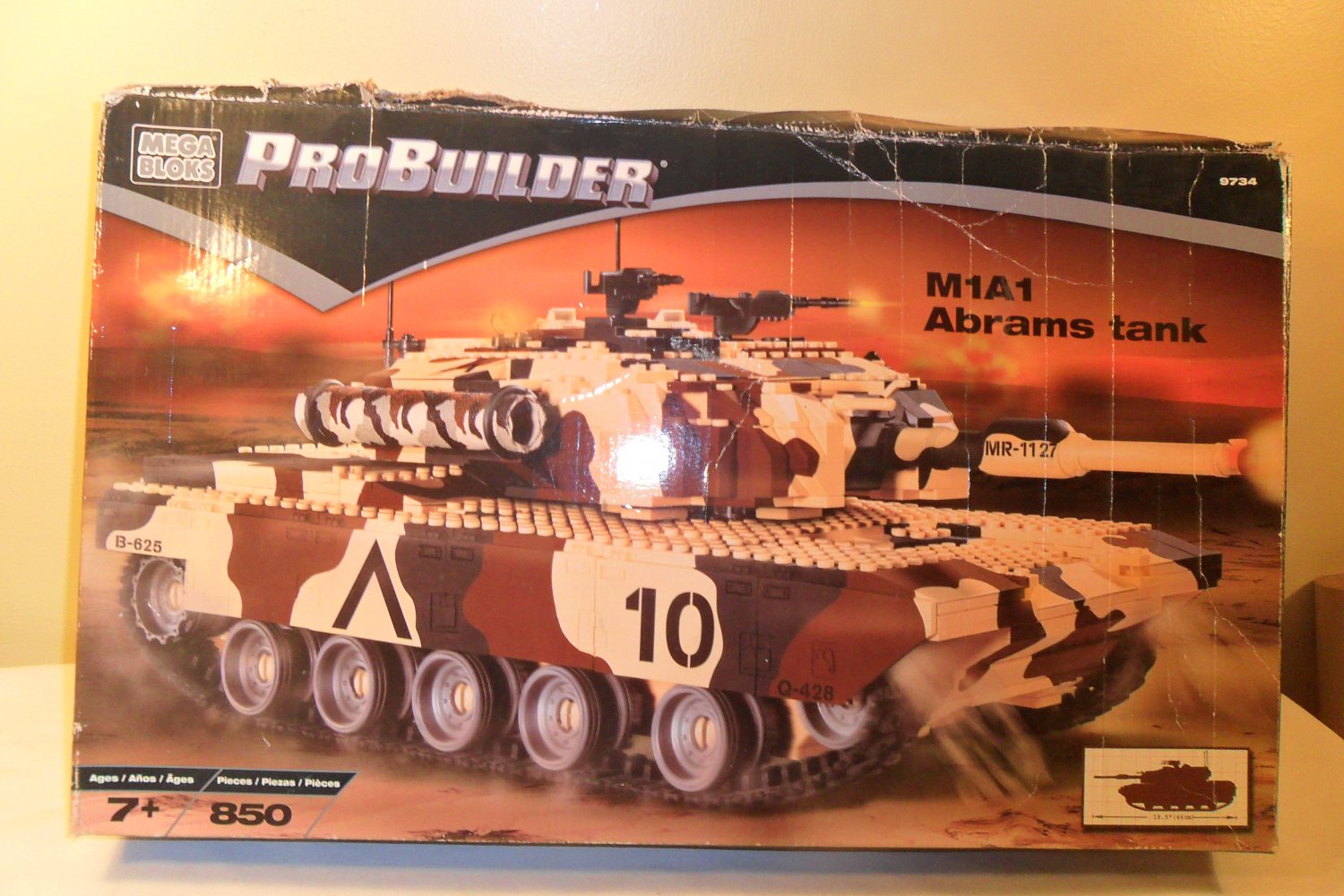 2002 Mega Bloks Pro Builder M1A1 Abrams Tank MR-1127