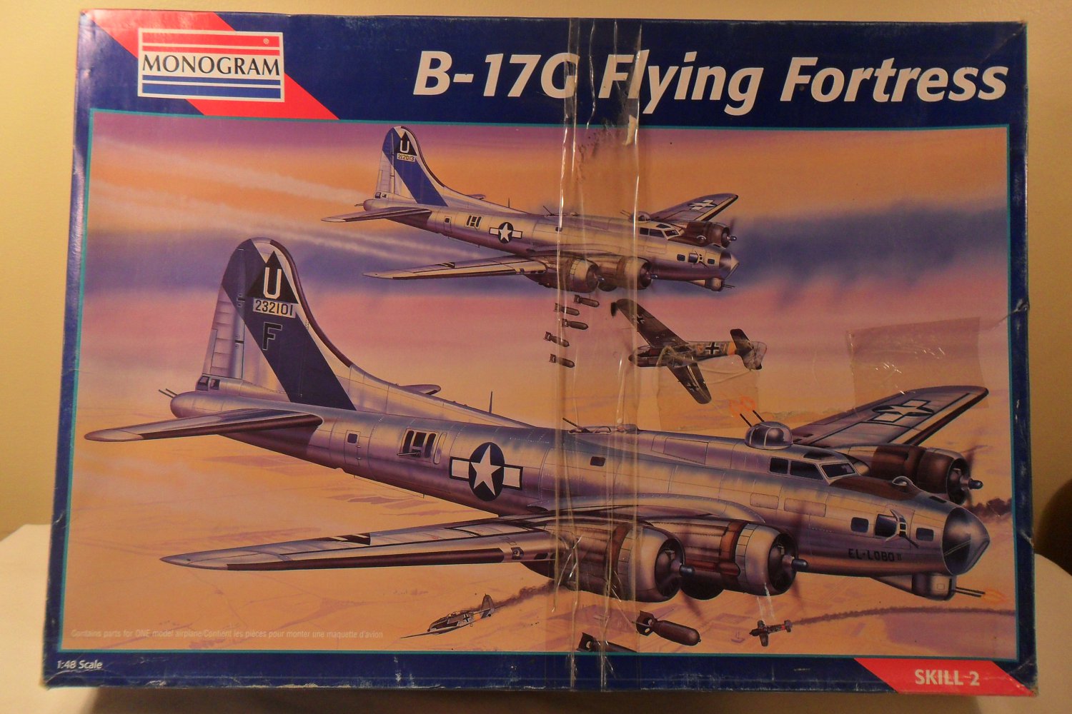 1995 Big Monogram B-17G Flying Fortress 1:48 Scale Airplane Model Kit