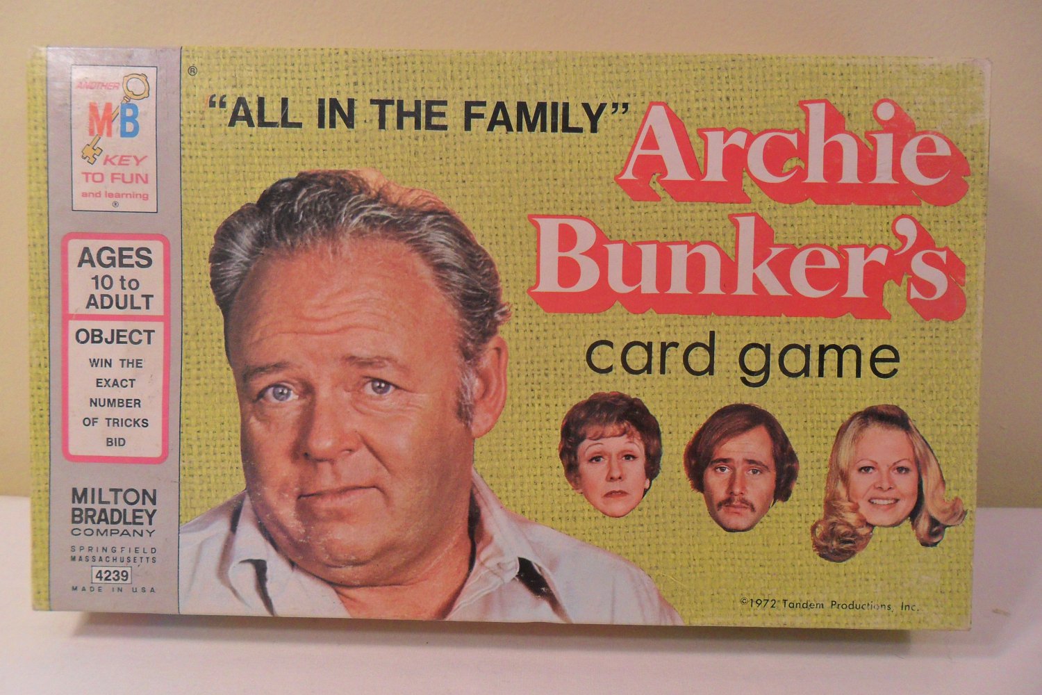 Vintage All in the Family 1972 Archie Bunker's Card Game Milton Bradley complete