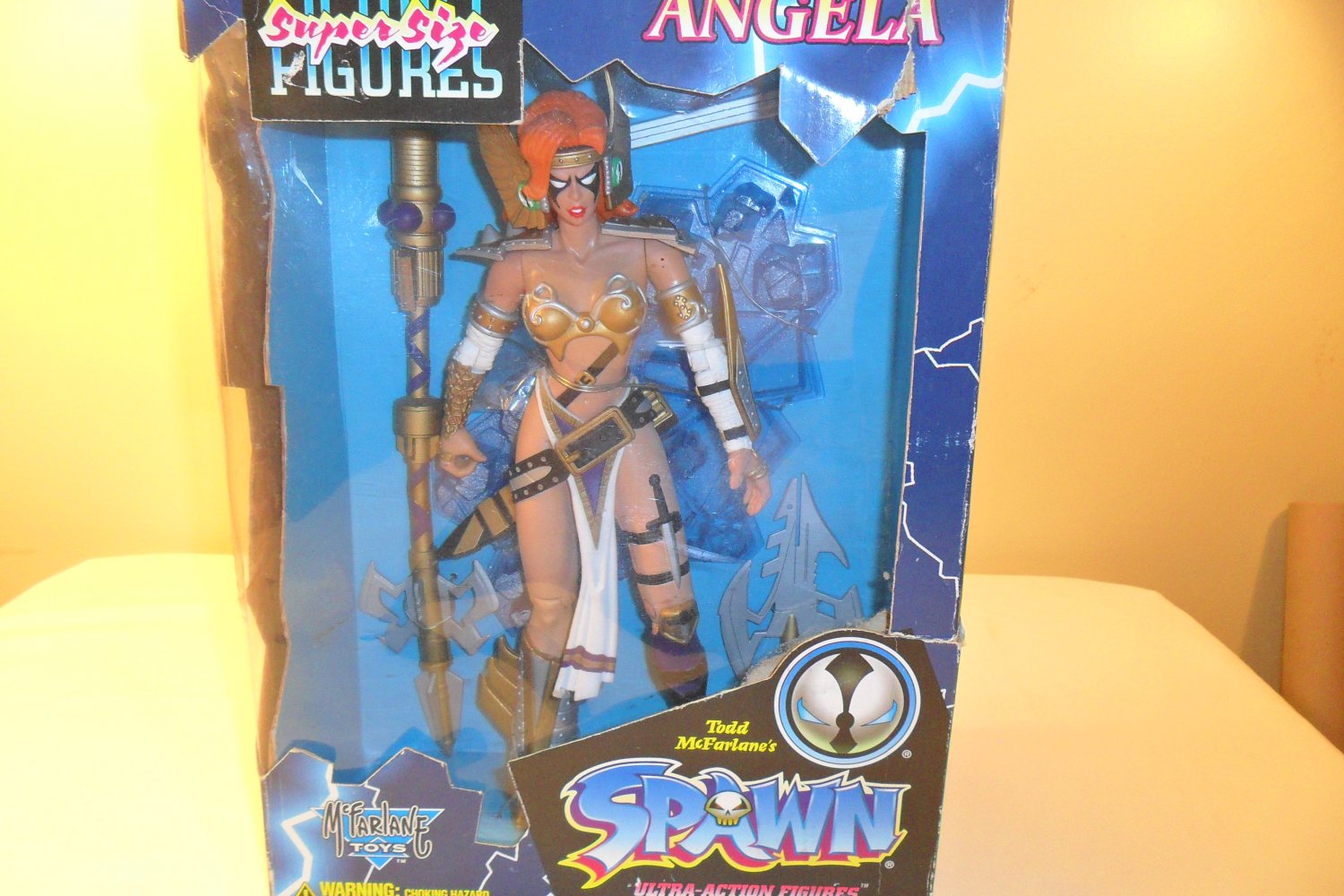 MIB 1996 Spawn Super Size Figures Angela Mcfarlane Toys Ultra Action Figure