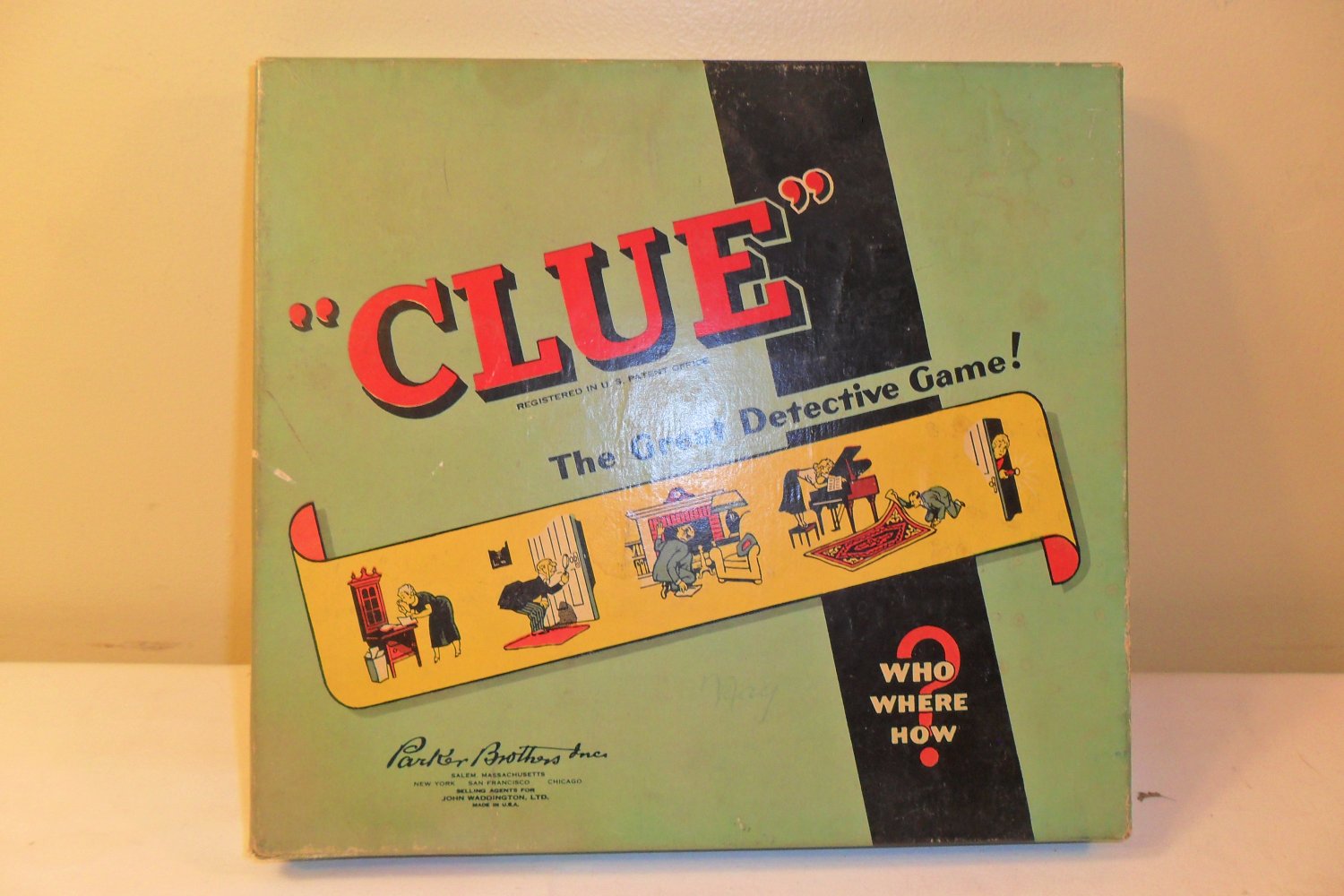 Vintage 1949 CLUE Detective Game by Parker Brothers