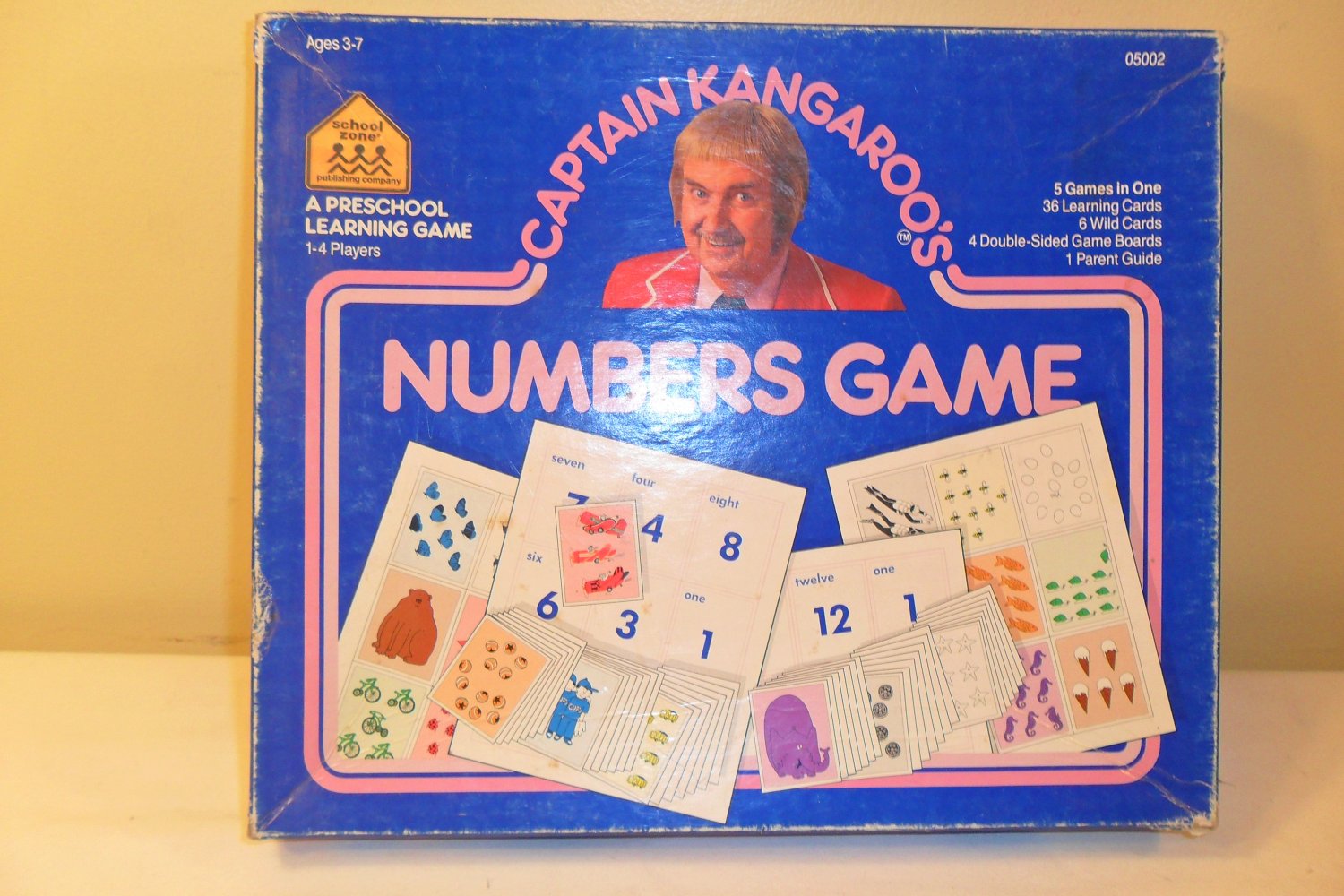 1987 School Zone CAPTAIN KANGAROO'S NUMBERS GAME GAMES