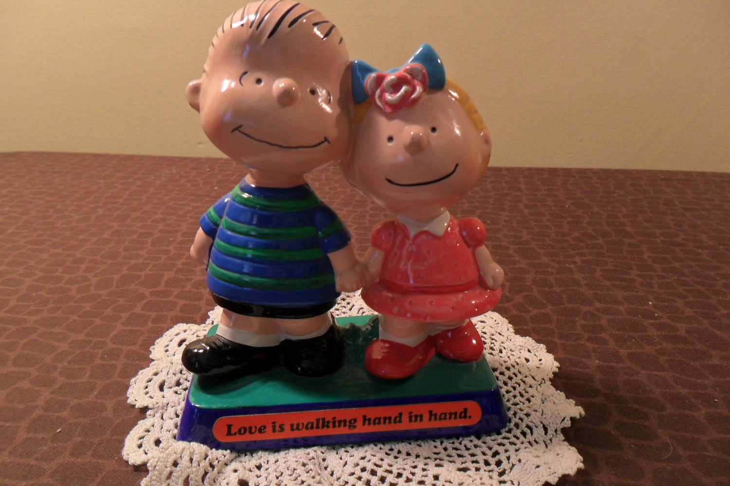1970 Charlie Brown & Sister Sally United Feature Syndicate Figurine