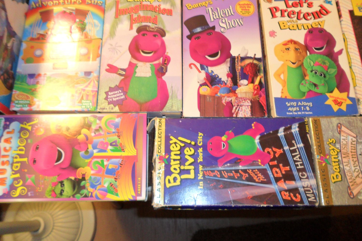 Large Barney VHS Lot